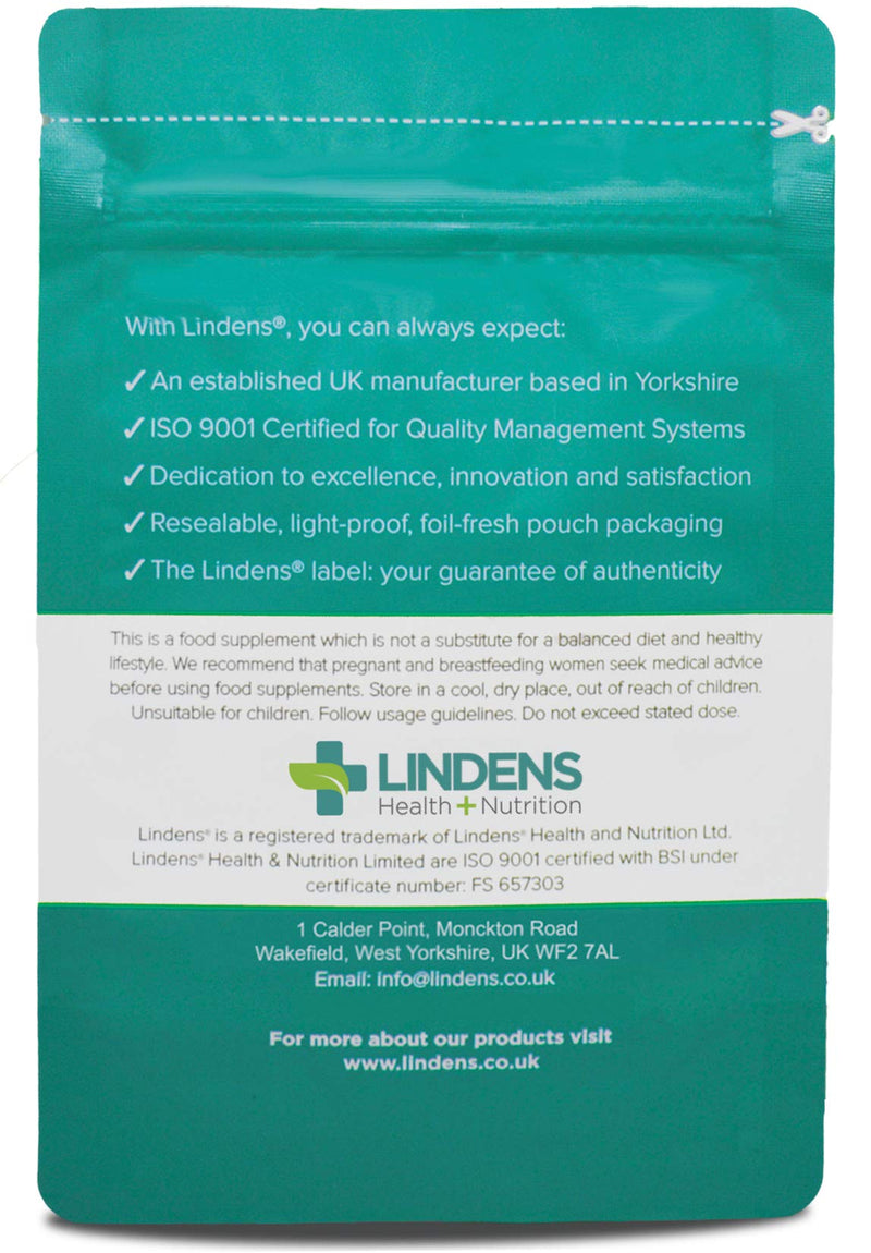 [Australia] - Lindens Sea Kelp 500mg - 100 Tablets | Rich in Potassium Iodide (Iodine) | Thyroid, Skin, Energy, Metabolism & Cognition Support | Sea Moss | Vegan | 3+ Months Supply | Made in The UK 