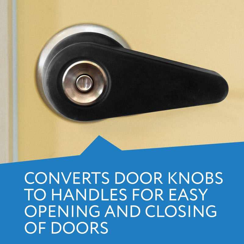 [Australia] - Two Pack Door Handle Extension, Soft Rubberized Doorknob Extension, Converts Knob Style Doors to Handles for Easy Accessibility for Elderly, Disabled, Children, Fits Door Knobs 2" to 2.5" 