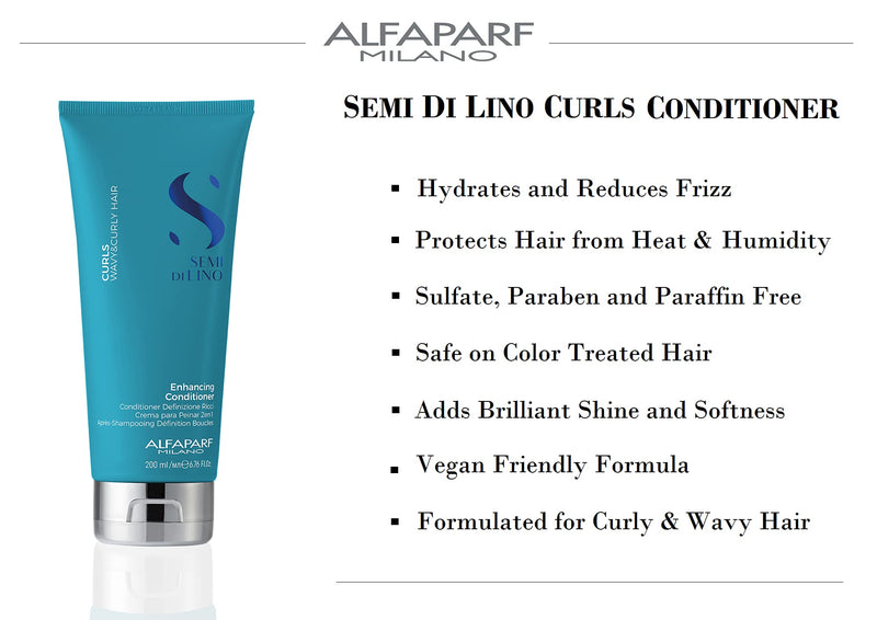 [Australia] - AlfaParf Semi di Lino Curls Enhancing Con 200 ml, Colourful 