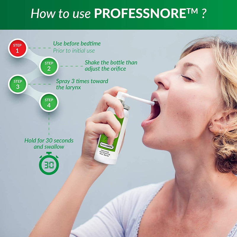 [Australia] - Snore Solutions Anti Snoring Stop Relief Spray ProfesSnore 1.69 Fl oz (50 ml) 1.69 Fl Oz (Pack of 1) 