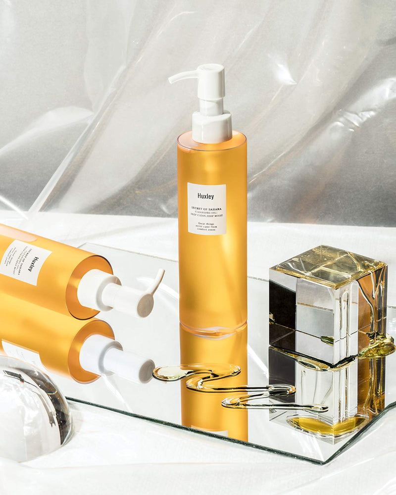 [Australia] - Huxley Secret of Sahara Cleansing Oil Deep Clean Deep Moist 6.76 fl oz | Korean Cleansing Oil Makeup Remover | All Skin Types 
