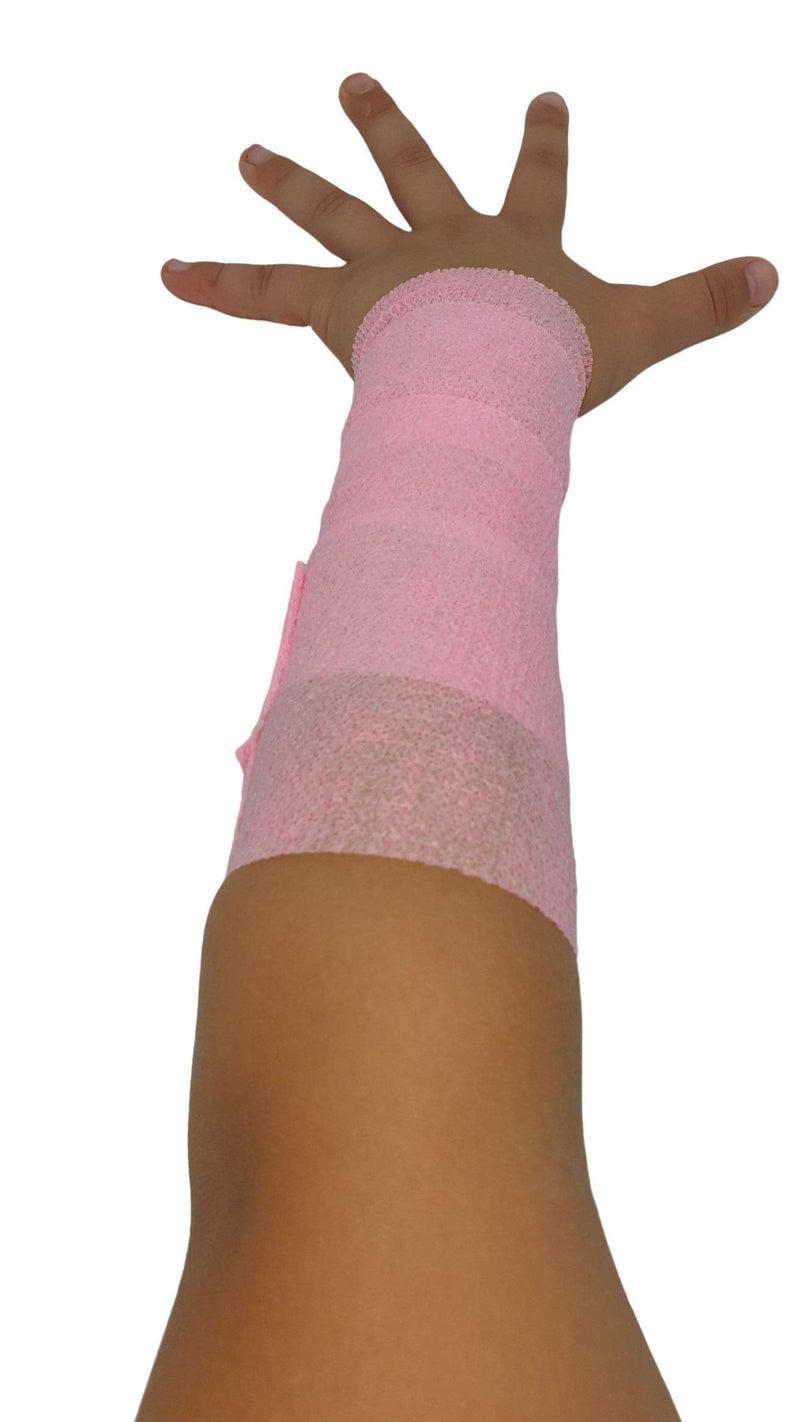 [Australia] - PintoMed - 10 x Rose - Cohesive Bandage Stretched 10 Rolls x 7.5cm x 4.5m Self-Adhesive Flexible Bandages, First Aid Sports Wrap Bandages - Pack of 10 