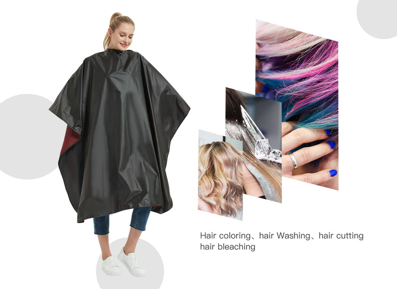 [Australia] - All Purpose Styling Chemical Hair Cutting Cape, Salon Barber Stylist Coloring Shampoo Waterproof Clients Gown Smock Capes 