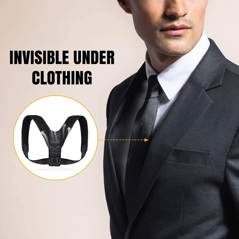 [Australia] - Posture Corrector for Women and Men, Adjustable Back Straightener and Providing Pain Relief from Neck, Back & Shoulder, Breathable Back Support straightener - Regular 