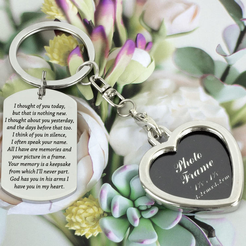 [Australia] - Hutimy Memorial Jewelry for Loss of Father Mother Dad in Heaven Gift for Daughter Son Lose Jewelry Sympathy Keychain 