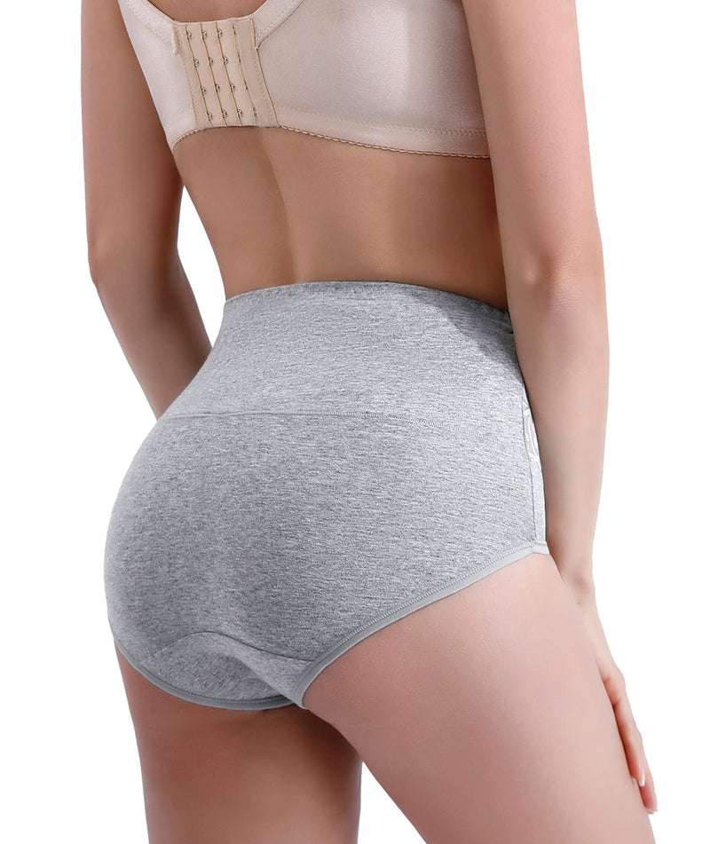 [Australia] - YOULEHE Women's High Waist Knickers Ladies Cotton Briefs Underwear Full Coverage Soft Breathable Panties Multipack 8 Pack-h01 XL 