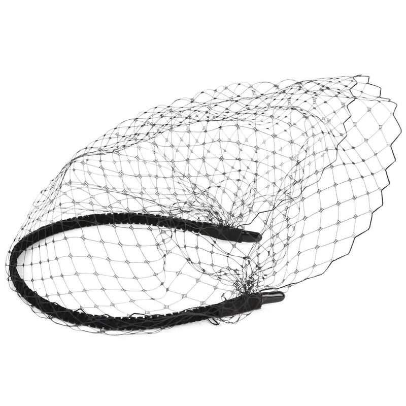 [Australia] - Coucoland Mesh Headband Hair Clip Veil Net Headpiece 1920s Fascinator Gatsby With Kentucky Derby Cocktail Wedding Tea Party for Women 