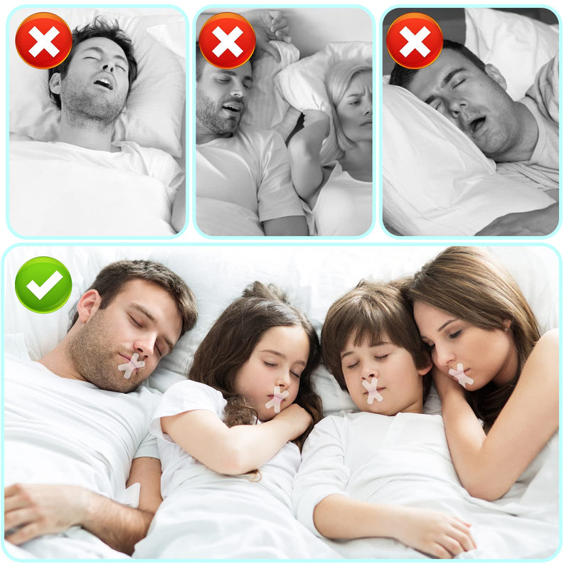 [Australia] - 120Pcs Sleep Mouth Tape for Sleeping, Sleep Strips Mouth Tape for Snoring Nasal Breathing, Sleep Tape Anti Mouth Breathing Tape for Better Nose Breathing Snoring Relief, Less Snoring Devices 