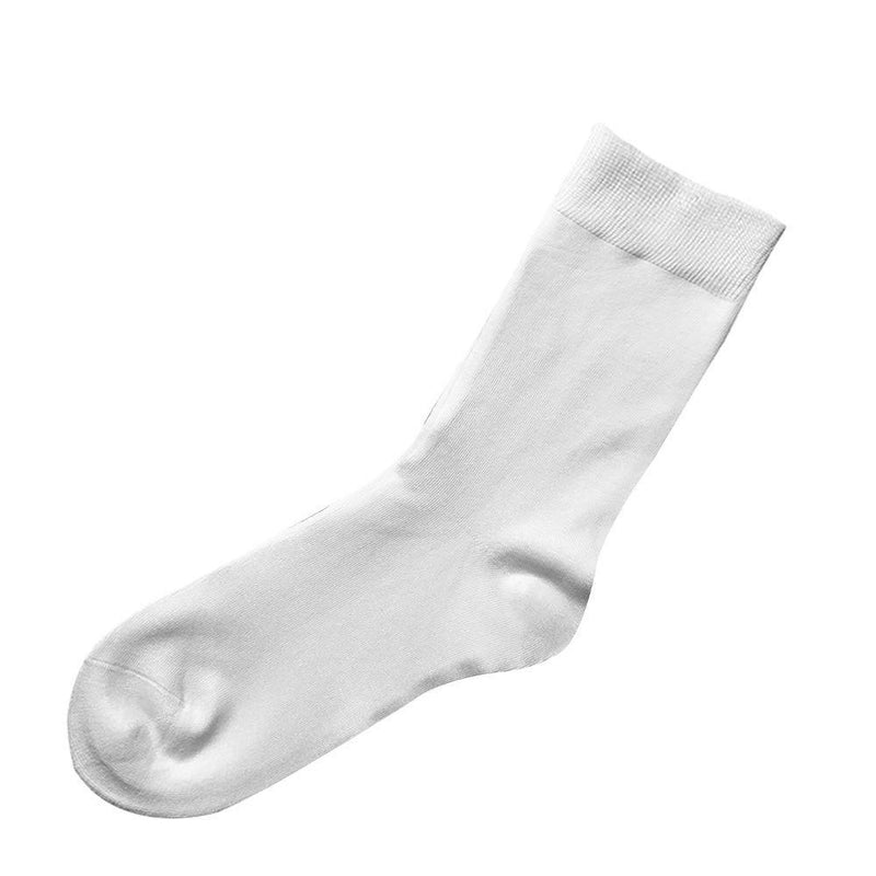 [Australia] - Bamboo Dress Men Sock Thin Soft Crew Anti Odor Lightweight Sock Odor Resistant Breathable Sock 9-13,5 Pairs Large White 