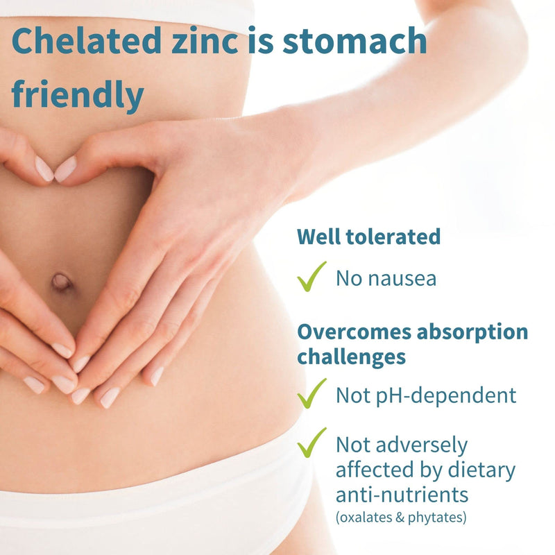 [Australia] - High Absorption Zinc 25mg & Copper Supplement, Clean Ingredients, 180 Vegan Tablets, Chelated Zinc Picolinate & Bisglycinate, One-a-Day, 180 Servings, by Igennus 