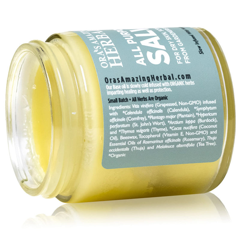 [Australia] - All Purpose Salve, Hand Salve, Cuticle Balm, Cleansing Balm, Chafing Cream, First Aid, Natural Healing Ointment, Foot Balm, Cracked Hands Repair, Zero Waste Skincare, Ora’s Amazing Herbal, 1 oz All Purpose Salve 1 Oz 