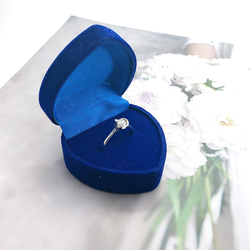 [Australia] - Markeny 12 Pack Velvet Ring Boxes for Ring and Earring Jewelry Display Anniversaries, Weddings, Birthdays, Red and Blue 