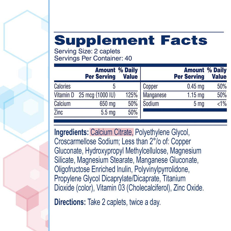 [Australia] - Citracal Maximum Plus, Highly Soluble, Easily Digested, 630 mg Calcium Citrate With 1000 IU Vitamin D3, Bone Health Supplement for Adults, Caplets, 120 Count 