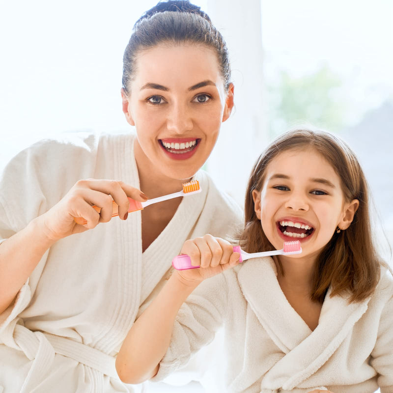[Australia] - Xinzistar 4 Pieces Portable Soft Toothbrush Camping Toothbrush Travel Toothbrush Folding Travel Toothbrush for Adult Children Oral Care 
