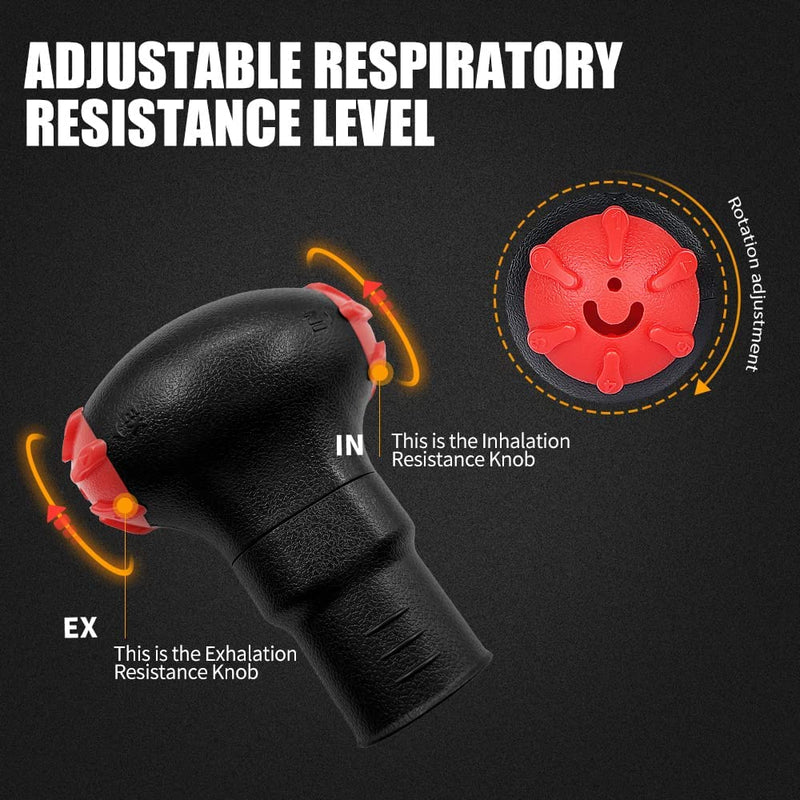 [Australia] - Nascool Breathing Exercise Device for Lungs,Lung Exerciser Device for Athletes Running,Breathe Easier with Stronger Lungs 