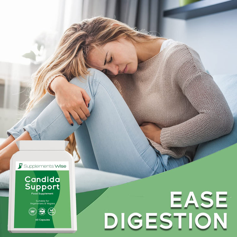 [Australia] - Candida Support, 60 Capsules - Thrush Treatment for Men and Women - Candida Treatment for Yeast Infections - Candida Complex Cleanse with Probiotics, Garlic, Caprylic Acid - Pessary, Cream Alternative 