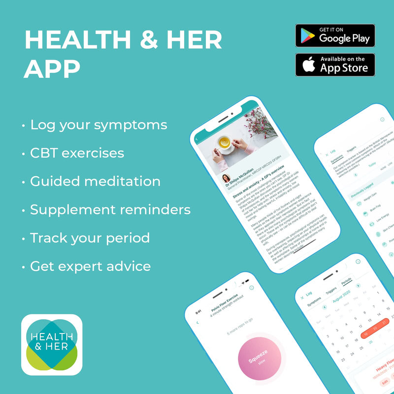[Australia] - Health & Her Perimenopause Tablets for Women - Day & Night Bundle - Supplements to Support Wellbeing During Perimenopause - Vegan - 1 Month Supply (Bundle) 