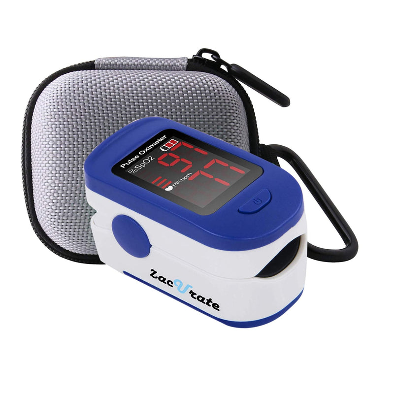 [Australia] - WERJIA Hard Storage Case for Fingertip Pulse Oximeter Blood Oxygen Fingertip Oximeter Case (Grey) Grey 