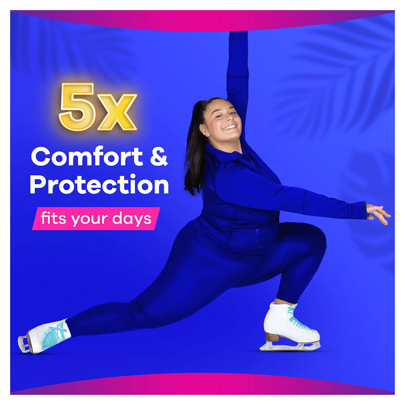 [Australia] - Always Platinum Sanitary Towels with Wings, Size 2, Long, 80 Towels (20 x 4 Packs), SAVING PACK, Odour Neutraliser, 5x Comfort Size 2, Long, 20 x 4 Packs 