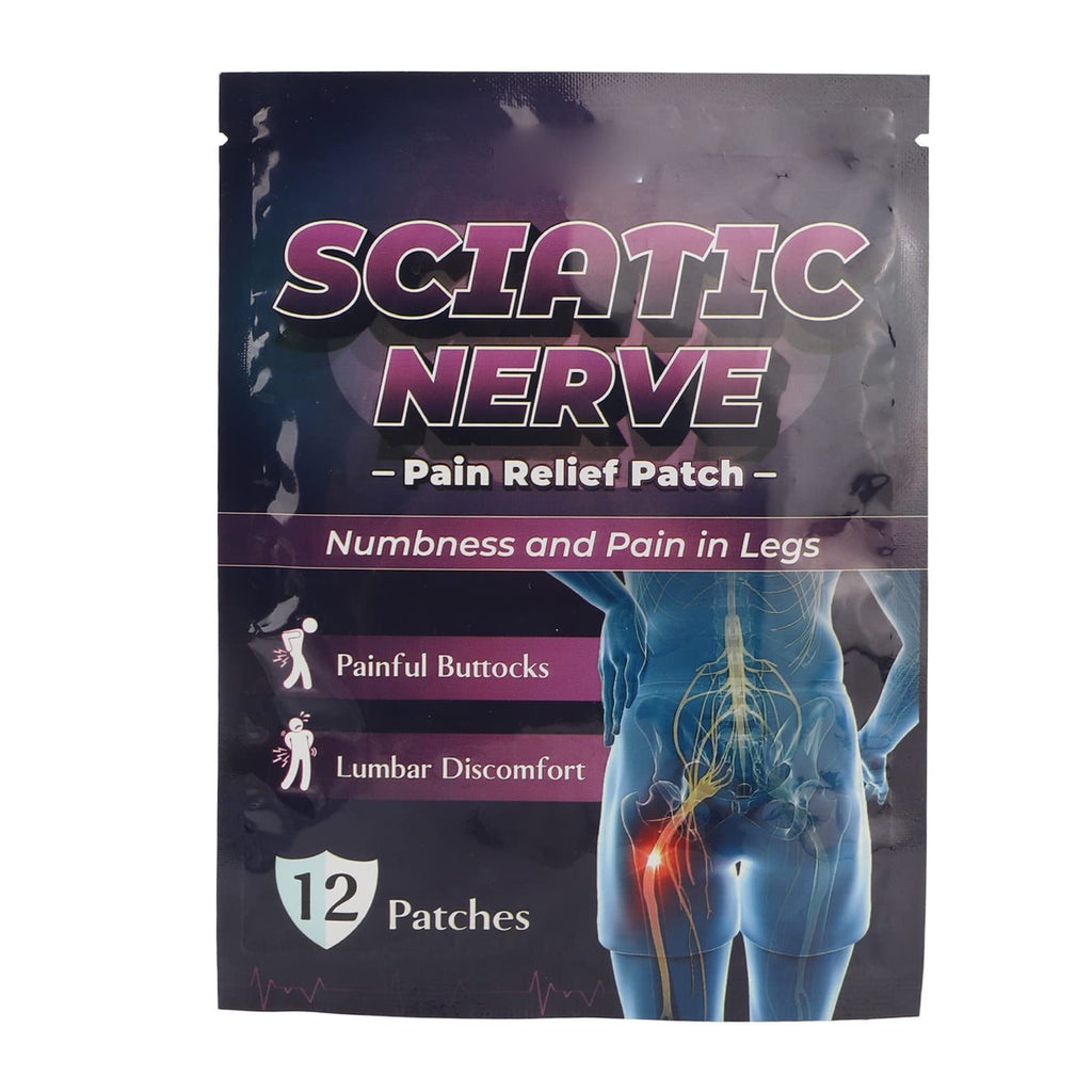 [Australia] - 60 Sheets Sciatic Nerve Pain Reducing Patch, Elastic Fabric Multifuntcional Release Muscle Patch , Sciatica Patch Sciatica Patch Calf Shin Supports Relieve 