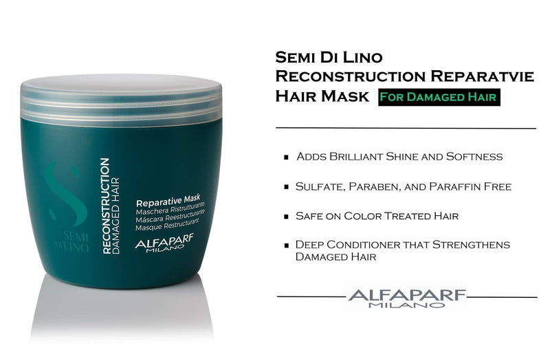 [Australia] - Alfaparf Milano Semi di Lino Reconstruction Reparative Mask, 500 ml,8022297064215 