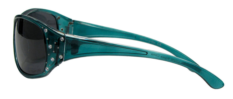 [Australia] - HZ Series Elettra – Women’s Premium Polarised Sunglasses by Hornz Tropical Teal Frame - Dark Smoke Lens 