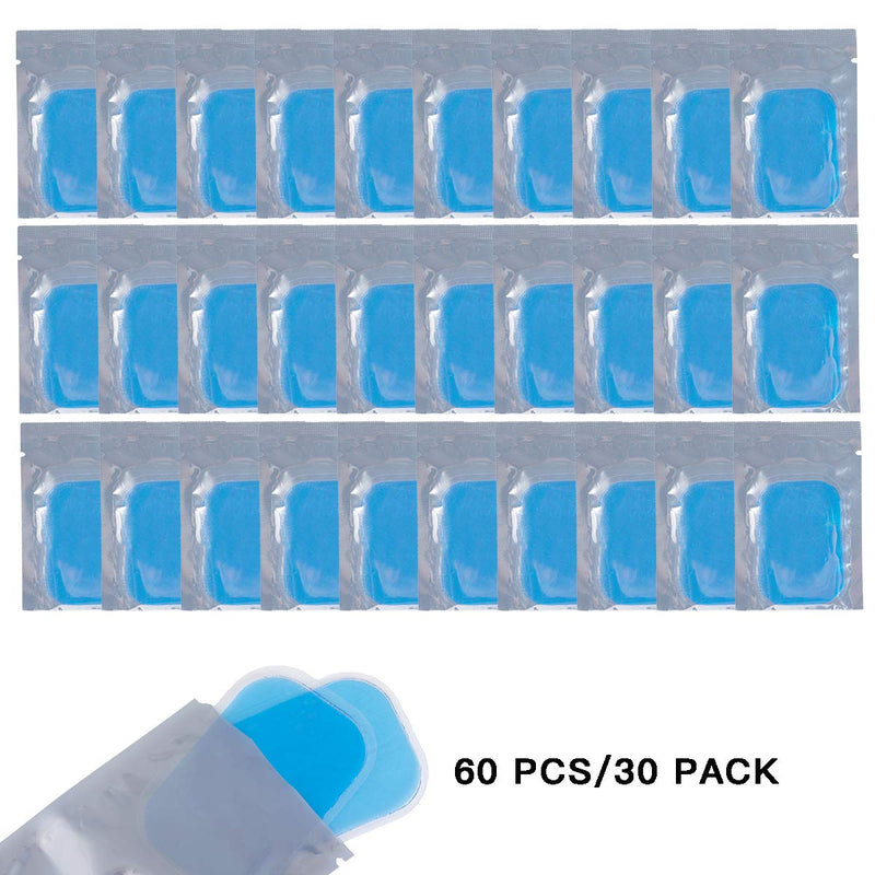 [Australia] - C100AE 60PCS EMS Gel Pads, EMS ABS Replacement Pads,Electrodes Gel Replacement Pads, EMS Trainer Gel Pads for Abs Toner, ABS Stimulator, Abdominal Muscle Trainer Accessories 
