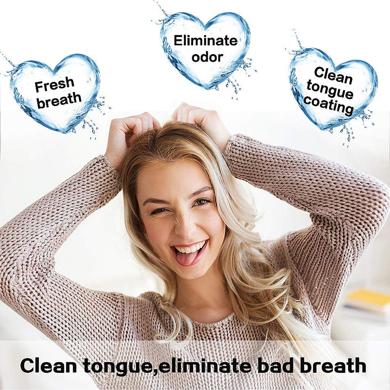 [Australia] - Tongue Brusher, 2 Pcs Tongue Cleaner Tool Orabrushes for Reduce Bad Breath and Maintain Mouth Health 2 Colors (Blue, Green) 2pcs 