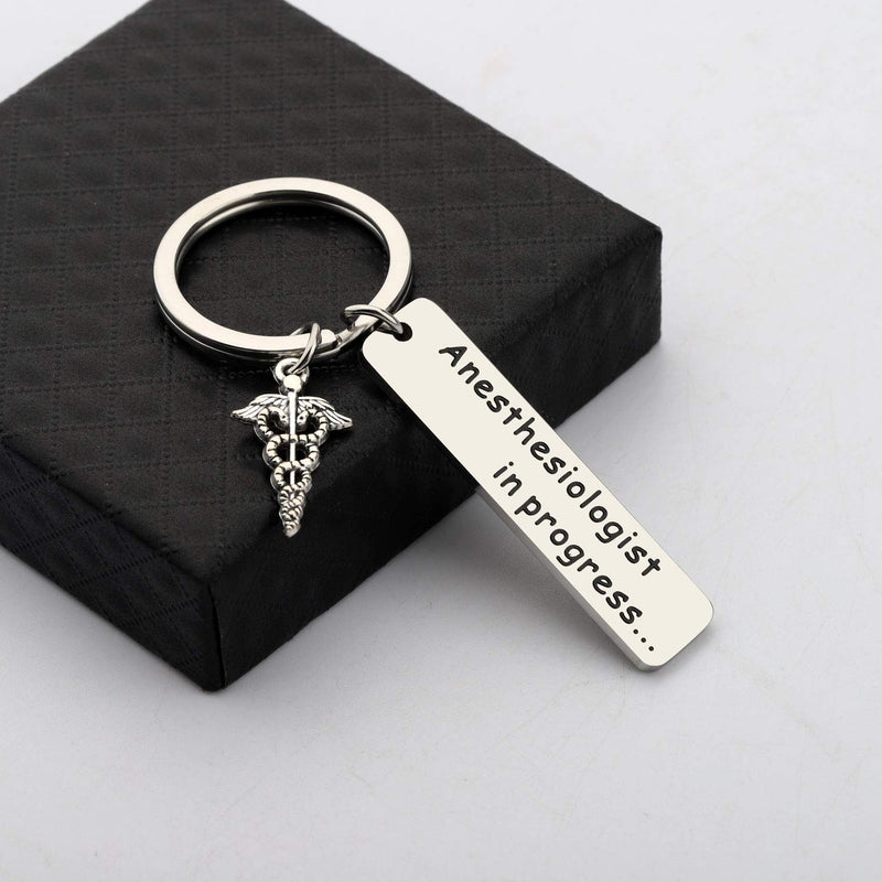 [Australia] - CHOORO Anesthesiologist Gift Anesthesiologist to Be Gift Medical Student Jewelry Anesthesiologist in Progress Keychain Surgeon Assistant Gift 