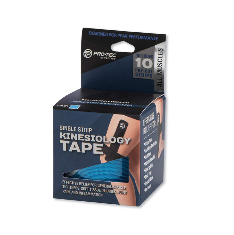 [Australia] - Pro-Tec Athletics Pre-Cut Kinesiology Tape Blue Single Roll 