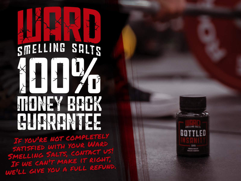 [Australia] - Ward Smelling Salts - Bottled Insanity - Insanely Strong Ammonia Inhalant for Athletes | Smelling Salt for Athletes - Powerlifting Hockey Football Weight Lifting and More | Insane Smelling Salt 