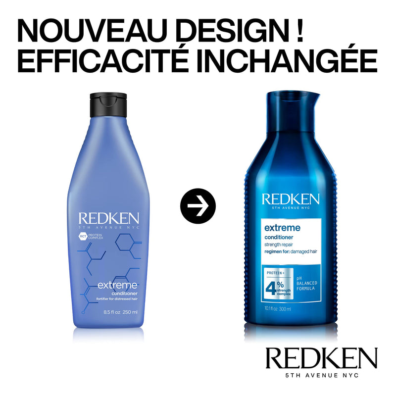 [Australia] - Redken | Conditioner, For Damaged Hair, Repairs Strength & Adds Flexibility, Extreme, 300 ml 