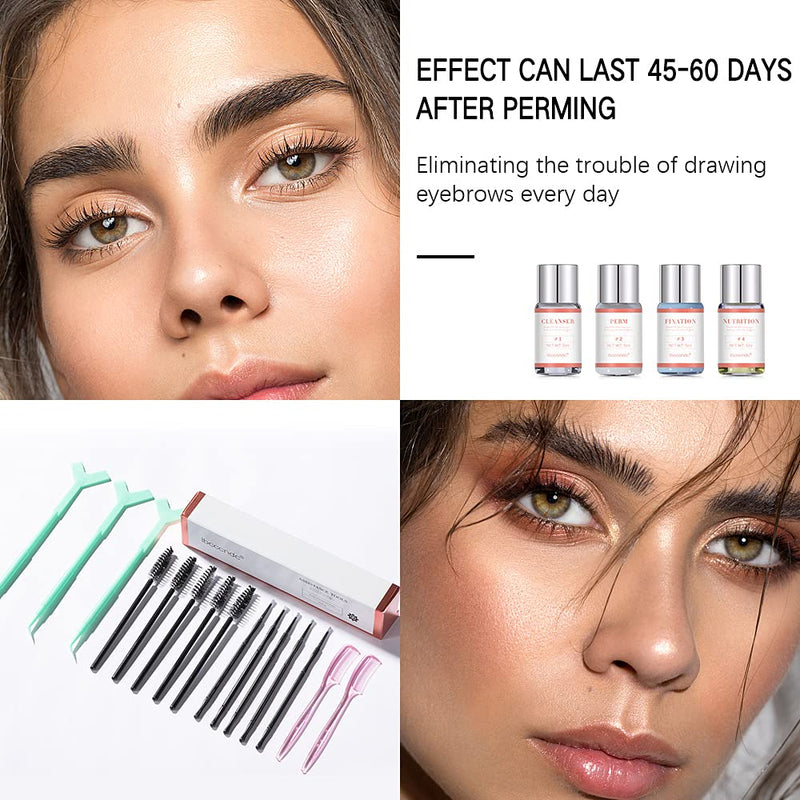 [Australia] - SHEEYOON Eyebrow Lamination Kit, Professional Brow Lift Kit, DIY 3D Eyebrow Perm for Natural Trendy Shaping Brow, Long Lasting 8 weeks 