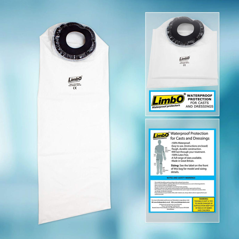 [Australia] - Limbo Waterproof Cast and Dressing Protector - Full Leg (M100S: 52-65 cm Upper Thigh Circ. (Under 5’5)) M100S: 52-65 cm Upper Thigh Circ. (Under 5’5) 