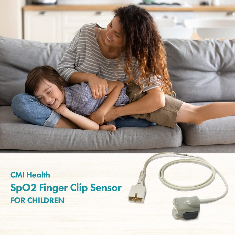 [Australia] - CMI Health Pediatric SpO2 Finger Clip Sensor for Children - Compatible with CMI Health Handheld Pulse Oximeters 