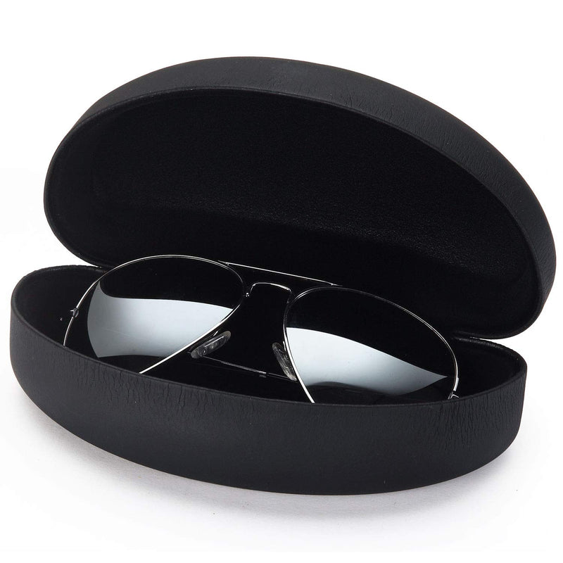 [Australia] - ALTEC VISION Sunglasses Case - Large Size - Fits Most Big Glasses and Sunglasses Black 