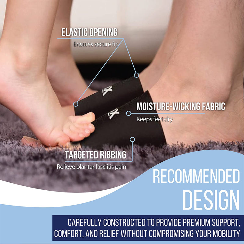 [Australia] - SB SOX Plantar Fasciitis Arch Support Sleeves for Women & Men (1 Pair) – Compression Sleeves for Plantar Fasciitis Relief and Arch Support for Everyday Use Nude Small 
