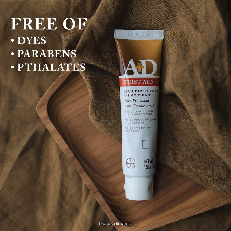 [Australia] - A+D First Aid Ointment - Moisturizing Skin Protectant for Dry Cracked Hands, Elbows, heals and lips - Use After Hand Washing, Packaging May Vary, Multicolor – 1.5 oz Tube 1.5 Ounce (Pack of 1) 