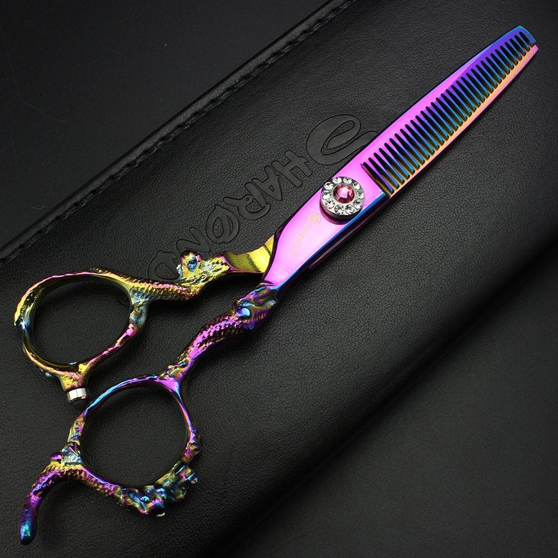 [Australia] - 6.0 Professional Hairdressing Scissors Hair Cutting Thinning Scissors Set Barber Shears Salon (Thining Scissors) 