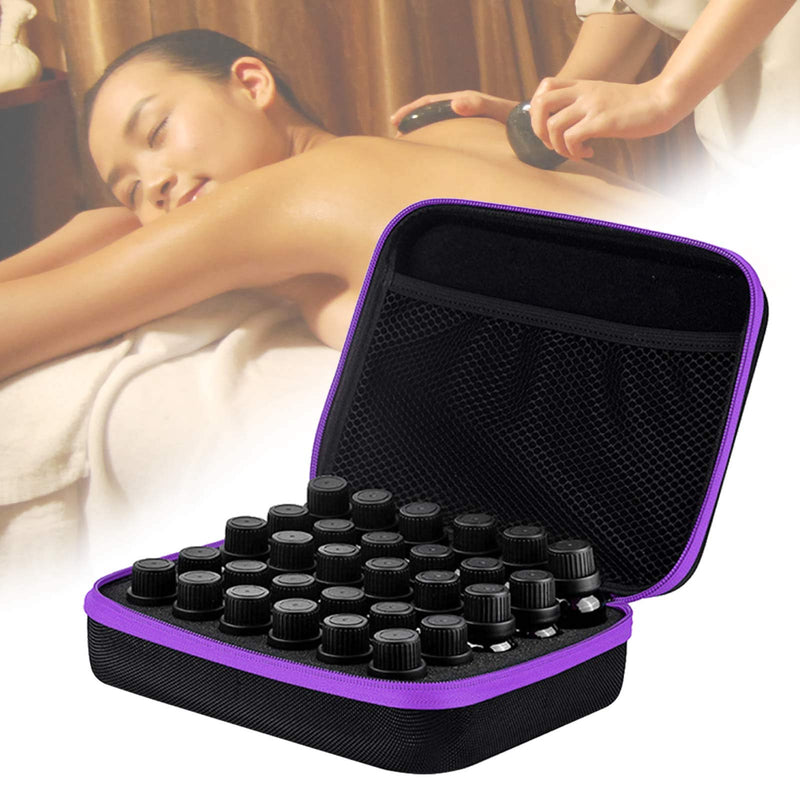 [Australia] - 30 Bottles Essential Oil Case 15 ML Perfume Box Travel Portable Carrying Holder Storage Bag for Traveling Carrying Aromatherapy 