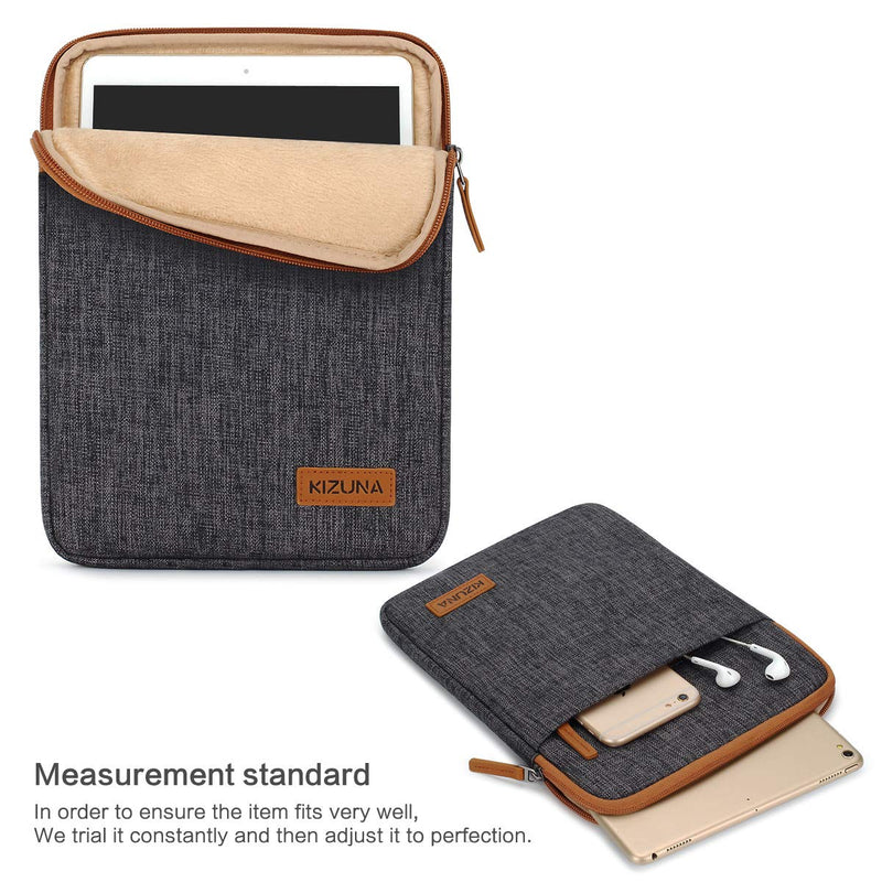 [Australia] - KIZUNA 8 Inch Tablet Sleeve Case Shockproof Water-Resistant Bag for 7.9" Tablet/iPad Mini 4 3 2/Samsung Galaxy Tab A/ 8" Pro/Tab 3 7.0 Lite/S2 8/E 8, LG Huawei M5/ASUS ZenPad Protective Bag - Brown 7.9-8 Inch / 7.9" iPad Mini 
