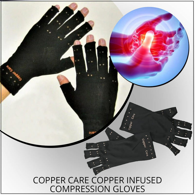 [Australia] - Copper Care Copper Infused Compression Gloves (One Pair) 
