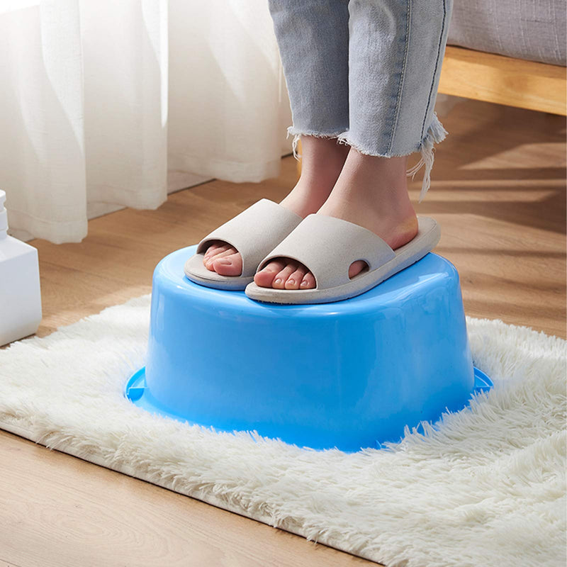 [Australia] - Foot Soaking Bath Basin, Sturdy Durable Plastic Foot Bath and Foot Massager Foot Bucket, Great for Getting the Dead/Old Skin Off Your Feet,Portable Foot Tub (FITS UP to A Men's Size 11)(Black) Black 