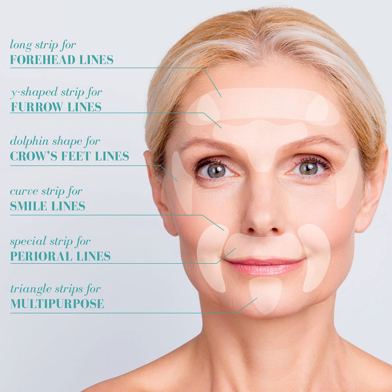 [Australia] - Blumbody Face Wrinkle Patches - 165 Facial Anti Wrinkle Patches for Smoothing Eye, Mouth or Frown Wrinkles - Wrinkle Patches for Face Overnight Prevention 