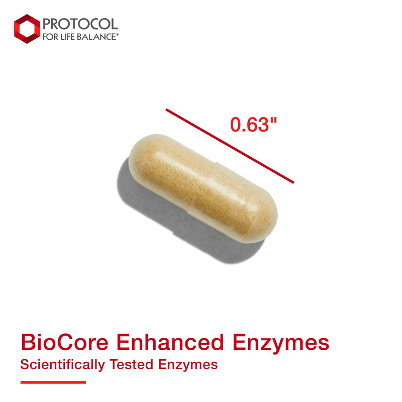 [Australia] - Protocol BioCore Enhanced Enzymes - Digestive Enzymes - Maximum Food Utilization - 90 Veg Caps 