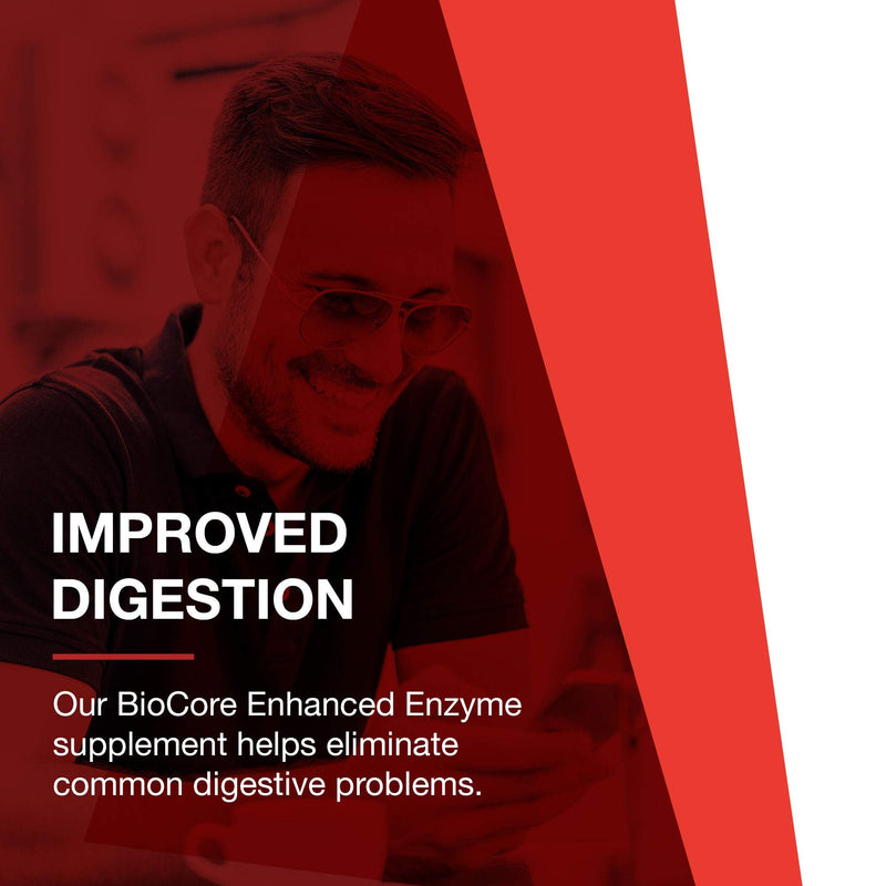 [Australia] - Protocol BioCore Enhanced Enzymes - Digestive Enzymes - Maximum Food Utilization - 90 Veg Caps 