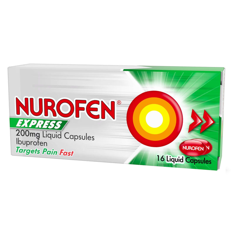 [Australia] - Nurofen Express Liquid Capsules with Ibuprofen, Fast Acting Pain Relief, Pack Of 16 