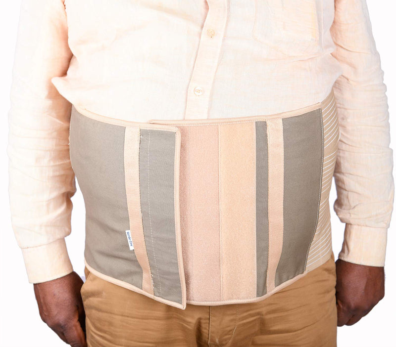 [Australia] - Wonder Care Plus Size Bariatric Abdominal Stomach Binder | Obesity Girdle Belt for Big Men & Women with a Large Belly, Post Surgery Tummy & Waist Compression Wrap (63"-75") 63-75 Inch (Pack of 1) 