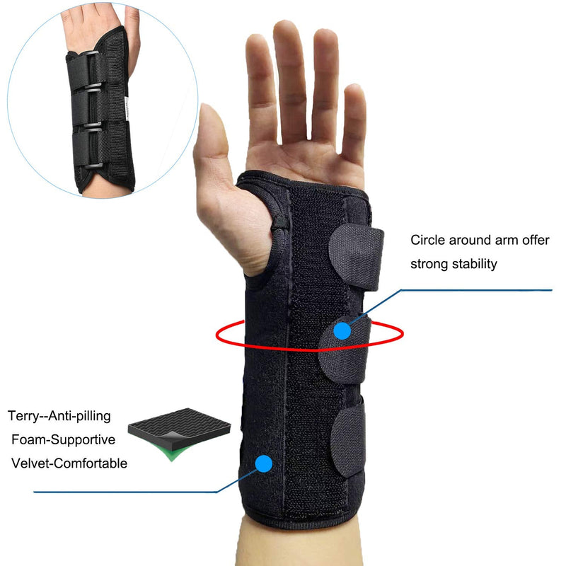 [Australia] - TANDCF Wrist Brace for Carpal Tunnel,Adjustable Night Wrist Support Brace with Splints Left Hand For Women & Men,Suitable For Injuries,Arthritis,Wrist Pain,Sprain,Sports(LH/Large/X-Large) 