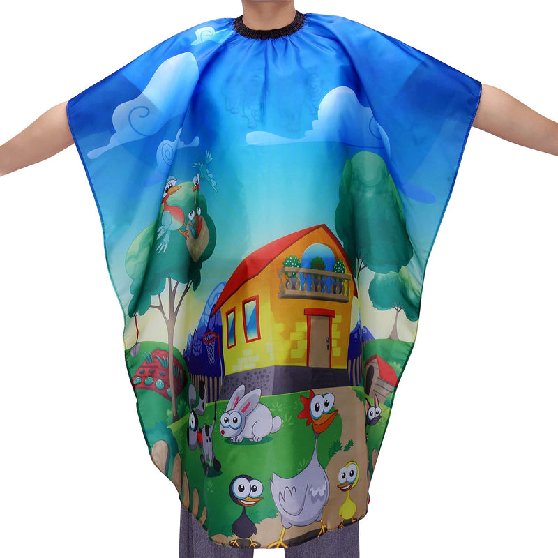 [Australia] - Aethland Waterproof Kids Haircut Cape, Hair Cutting Cape for Kids & Adults - Professional Barber Cape Salon Cape Cloak for Hair Stylist (House Pattern) House Pattern 